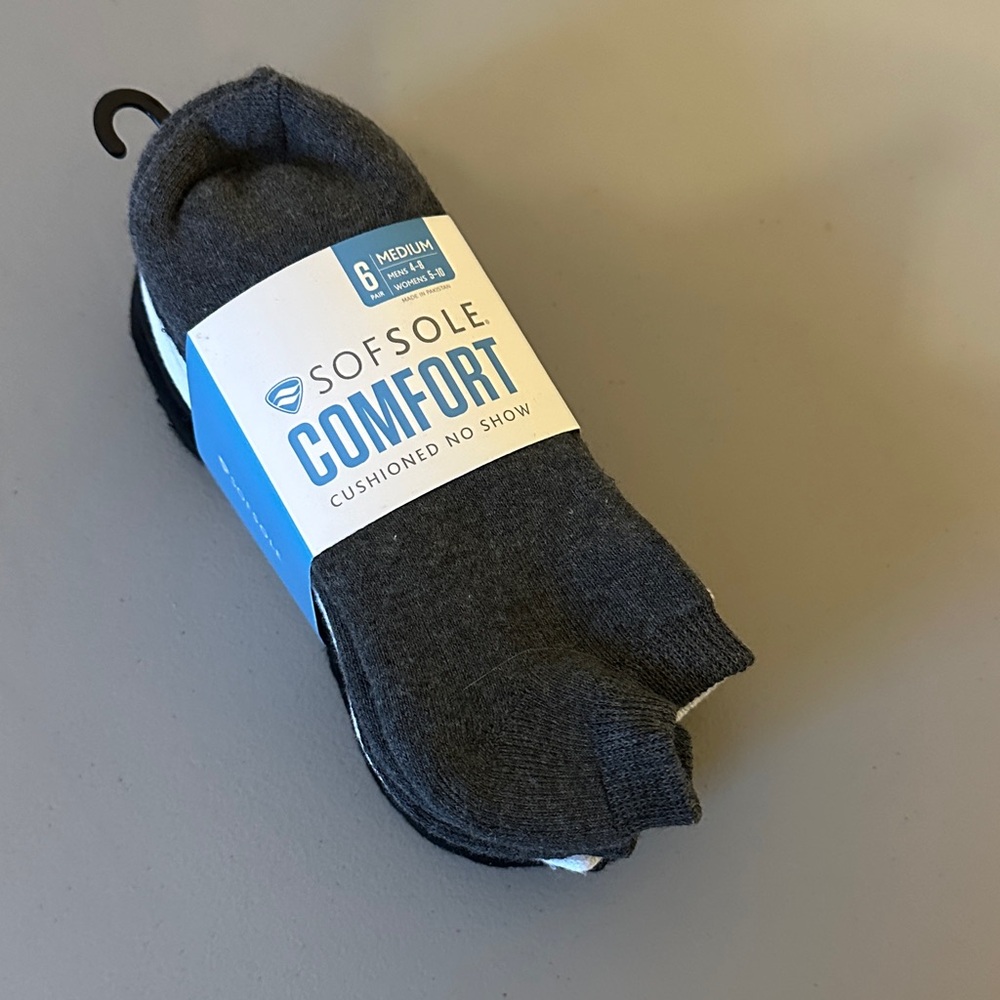 Comfort Cushioned No Show Socks